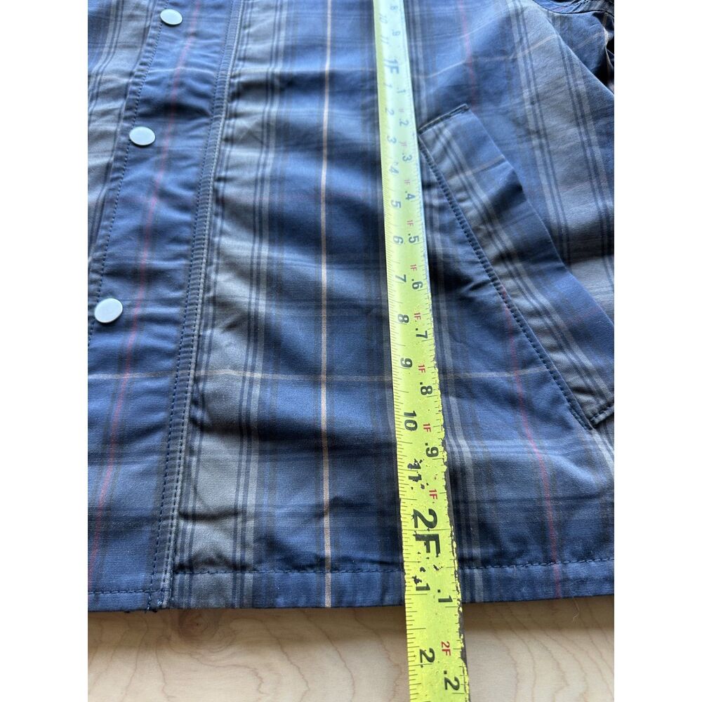NWT Abercrombie & Fitch Waxed Cotton Barn Jacket Plaid Corduroy Collar Large - Picture 14 of 15